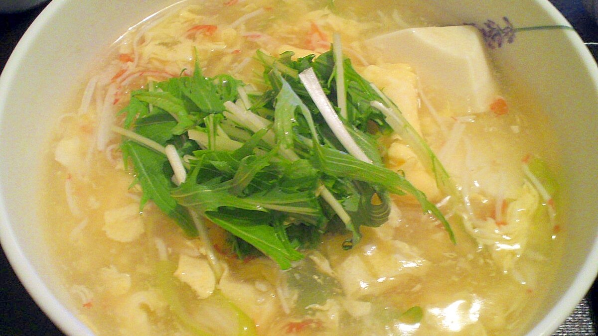 疲れた胃に ふわふわ卵あんの温麺 にゅうめん レシピ 作り方 By Fukuwajutu 楽天レシピ